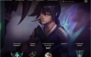conta de lol 298 skin, level 245, 1700 reais investidos
