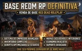 Base RedM Completa – Com Scripts Exclusivos (Até Bruxas!)