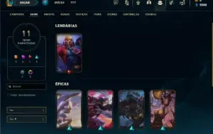 Esmeralda 3 com 30 Champs e 11 Skins