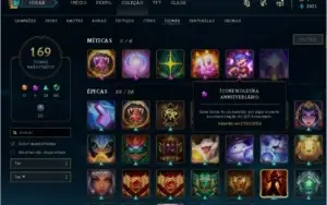Conta LoL - todos os campeóes - 123 skins