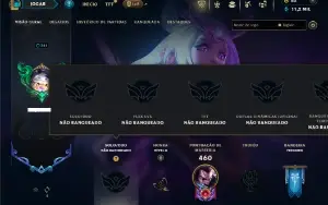 Unranked com TODOS os champs e 165 Skins + 4 Prestigios