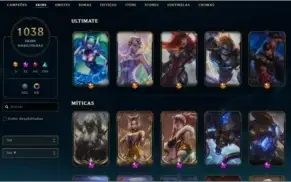 Conta LoL Blizcrank Enferrunjado PAX Platina 3 1038 Skins
