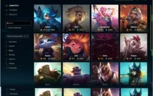 Conta platina 4 com 7 Vitoriosas, 130 champs e 92 skins