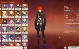 Conta Genshin Impact AR 57 12 personagens 5 estrelas!!