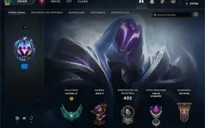CONTA LOL LVL 380 140Skins PLAT 4