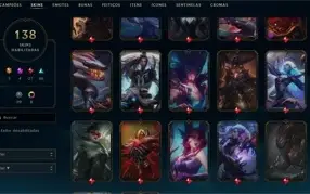 CONTA LOL LVL 380 140Skins PLAT 4