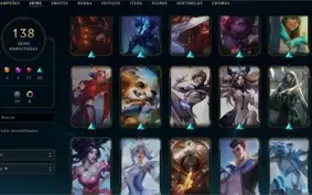 CONTA LOL LVL 380 140Skins PLAT 4