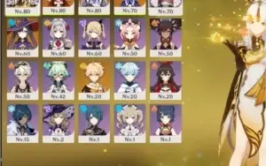 KLEE + KEQING + QIQI + MONA AR 45