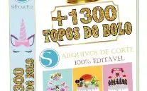 1321 Topos de Bolo Arquivo Digital Silhouette Studio