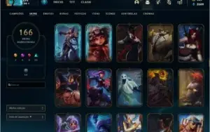 CONTA DE LOL 166SKIN LIMPA COM TODOS OS DADOS