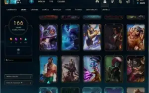 CONTA DE LOL 166SKIN LIMPA COM TODOS OS DADOS