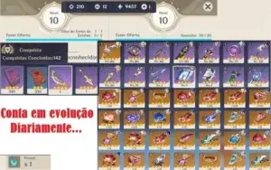 CONTA GENSHIN IMPACT /AR 47 / KEQING/RAZOR+2/FISCHL+4 / N.A.
