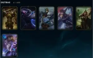 CONTA LOL PLATINA, 41 CHAMPS E 13 SKINS