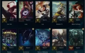 CONTA LOL PLATINA, 41 CHAMPS E 13 SKINS