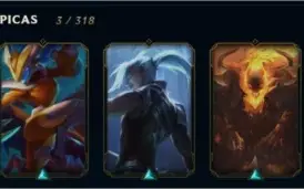 CONTA LOL PLATINA, 41 CHAMPS E 13 SKINS