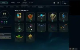 Conta com 156 skins, 2 miticas, elise vitóriosa, etc