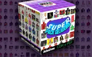 Pack de Artes para Envelopamento de Geladeiras - CorelDRAW