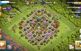 CONTA CLASH OF CLANS CV12 + 4000 GEMAS