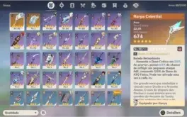 Conta Genshin AR 55 - 8 Personagens e 2 Armas T5