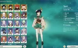 Shogun C1 + Zhongli + Klee + Venti + Kokomi + Tumulo