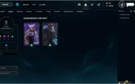 CONTA LOL, LVL 32 PARA MAIN Twisted Fate, 2 skins