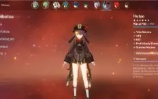 Conta Genshin Impact com 8 personagens 5 estrelas limitados
