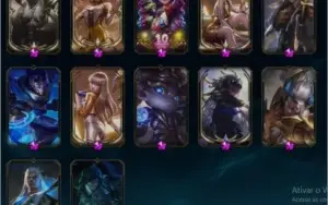 Conta LOL PLAT IV, 426 skins - 12 míticas - 37 lend