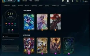 INVESTI 2000 REAIS - DIAMANTE 2 - 213 SKINS - CRIADA EM 2013