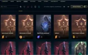 Conta TODOS OS CAMPEOES E 1600 REAIS EM SKINS