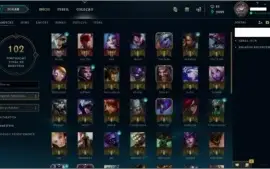 CONTA PRATA I - 56 CHAMPS + 9 SKINS