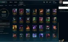 CONTA PRATA I - 56 CHAMPS + 9 SKINS