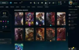 Conta Lol Lvl 263 Esmeralda 4 / 93 Skins