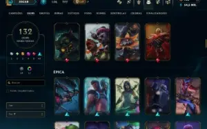 Unranked com TODOS os Champs e 132 Skins ( ADC / SUP )