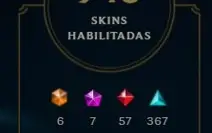 Conta LOL 945 skins