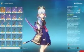 conta dois personagens 5 estrelas e duas armas 5 estrelas..