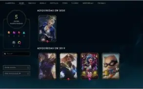 Conta com skins ótimas e barato de League Of Legends ?