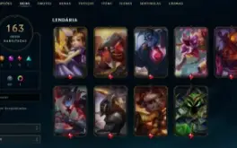 Conta League of Legends Full Acesso 163 Skins e 2 Skins URS
