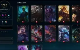 Conta LoL com 8 skins prestígio e ryze triunfante