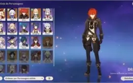 CONTA GENSHIN IMPACT // AR 28 // Personagens 5 estrelas