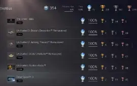 Conta Playstation 73 Platinas