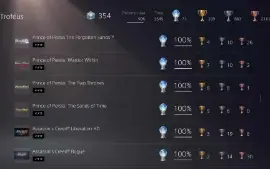 Conta Playstation 73 Platinas