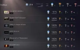 Conta Playstation 73 Platinas
