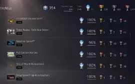 Conta Playstation 73 Platinas