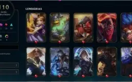 Conta lol 110 skins e varíos ícones raros