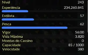 Conta Pxg: lvl 243 Maker: 165