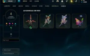 Conta ferro 2 com 30 Champ e 22 Skin + 1 Prestigio e 3000 RP