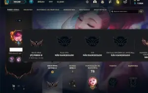 Conta ferro 2 com 30 Champ e 22 Skin + 1 Prestigio e 3000 RP