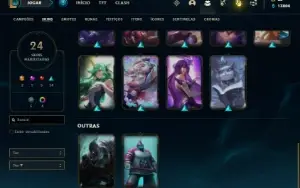 Conta ferro 2 com 30 Champ e 22 Skin + 1 Prestigio e 3000 RP