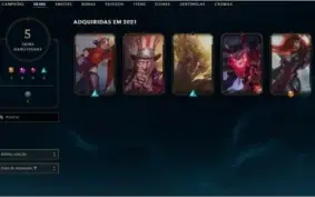 CONTA LOL PLATINA 4 - SKINS ULTIMATE E MÍTICA.