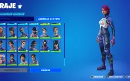 conta rara de fortnite com varias skins e emotes